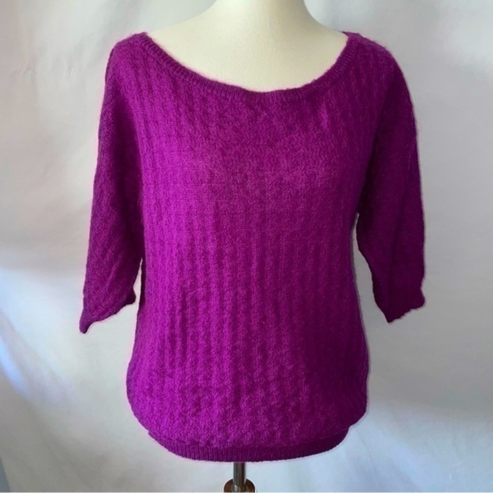 UNITED COLORS OF BENETTON Purple Mohair Sweater - Small